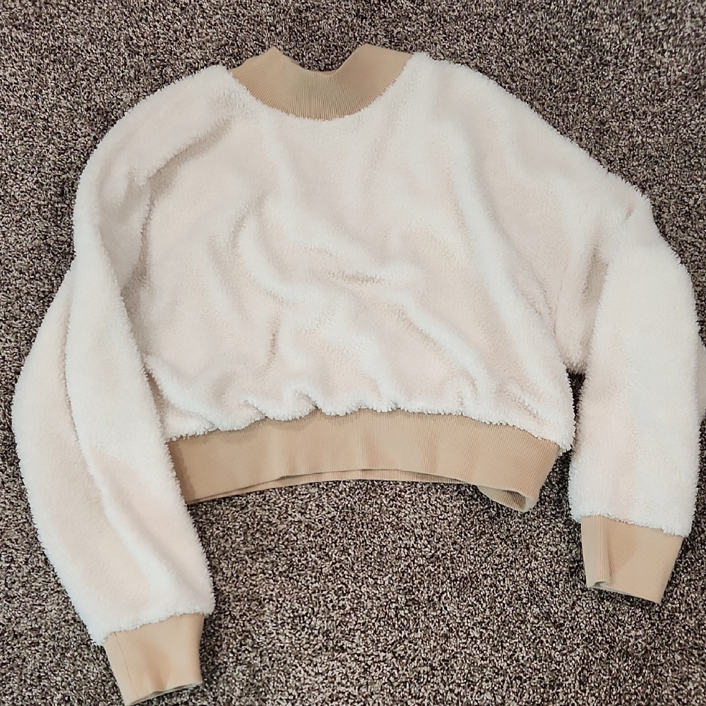 Fabletics Beige Ribbed Collar With Soft White Lin… - image 7